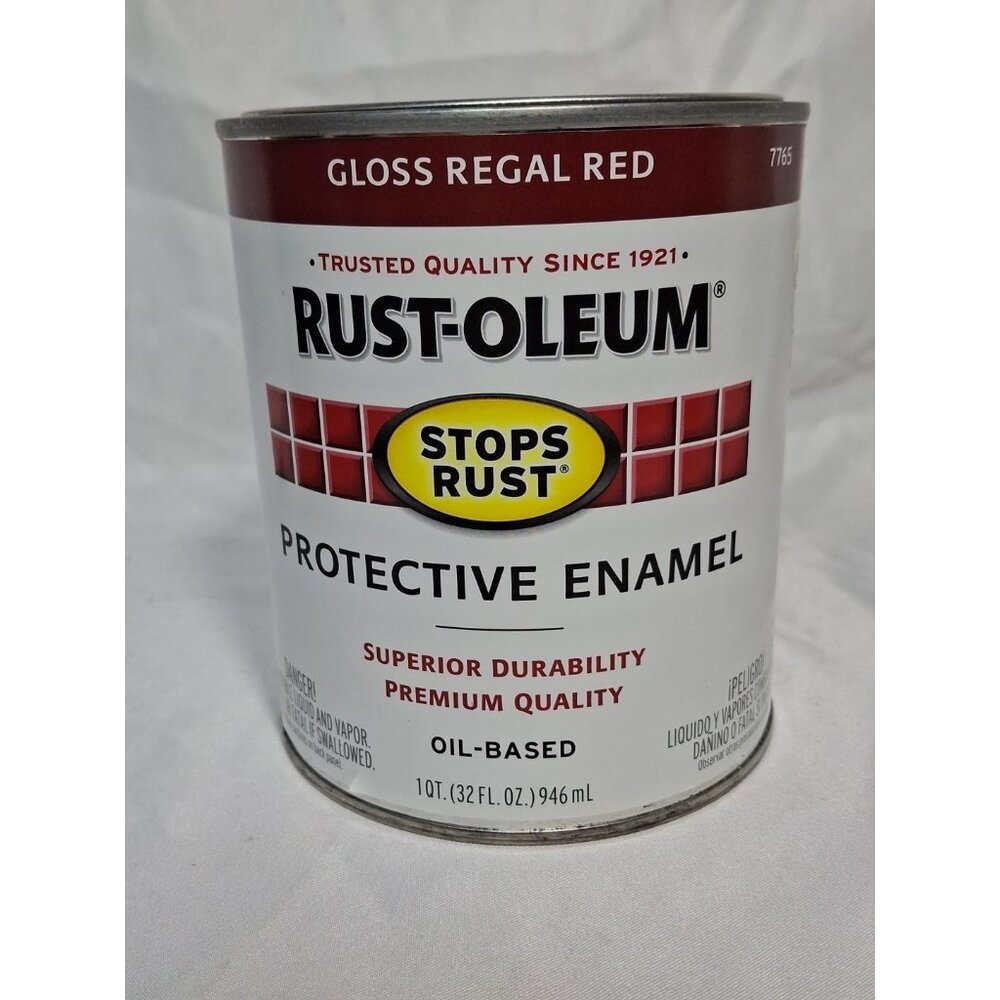 Rust Oleum Stops Rust Protective Enamel Gloss Regal Red 32 Oz Paint 90 Sq Ft